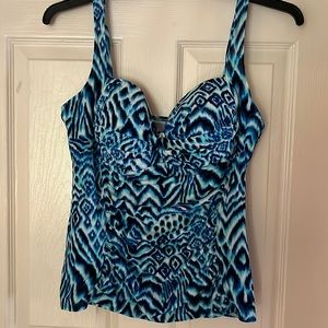 BEACH DIVA TANKINI SWIM TOP